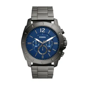 Fossil Outlet Men's Privateer Chronograph, Smoke Stainless Steel Watch