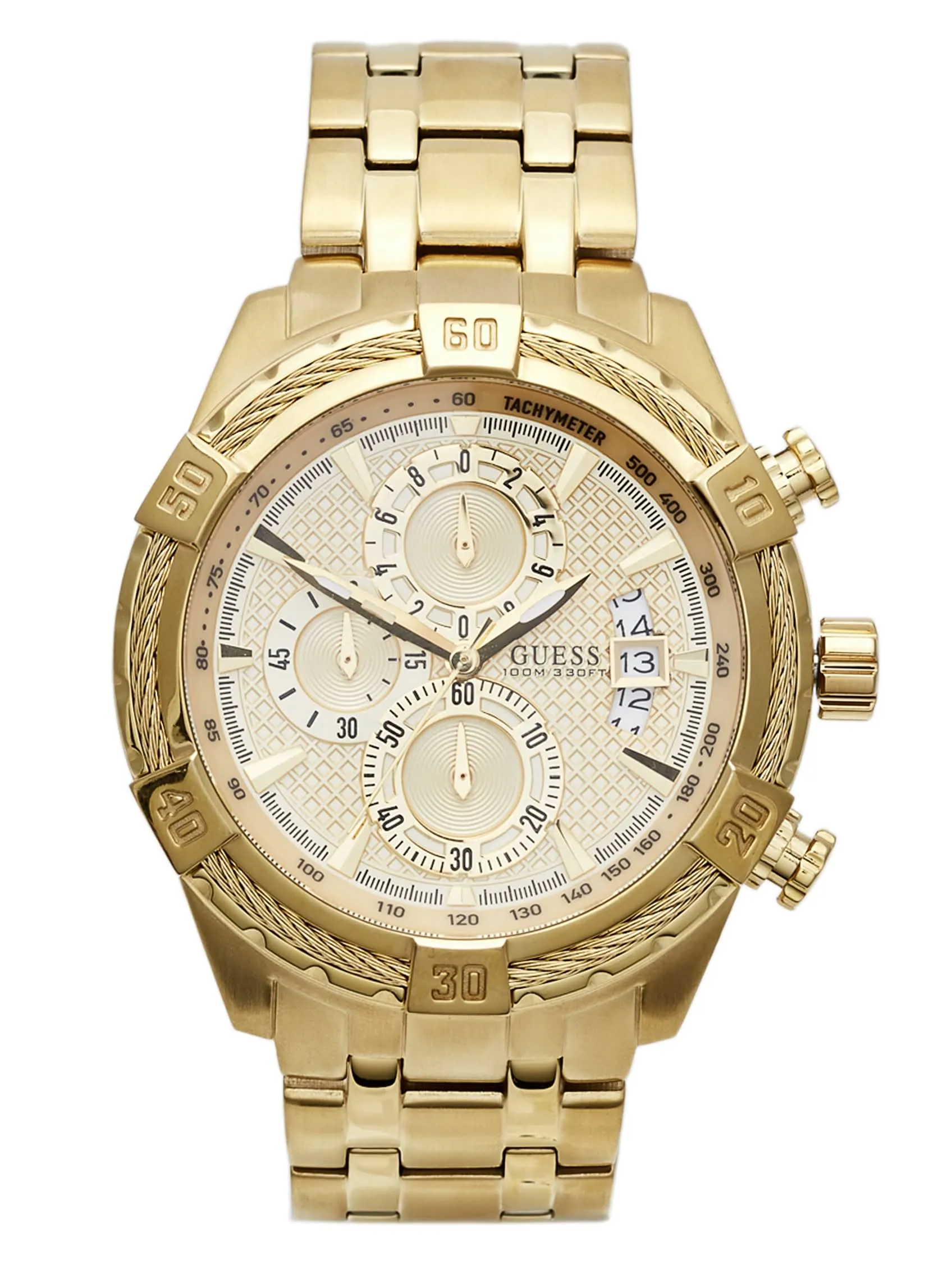 Gold-Tone Multifunction Watch