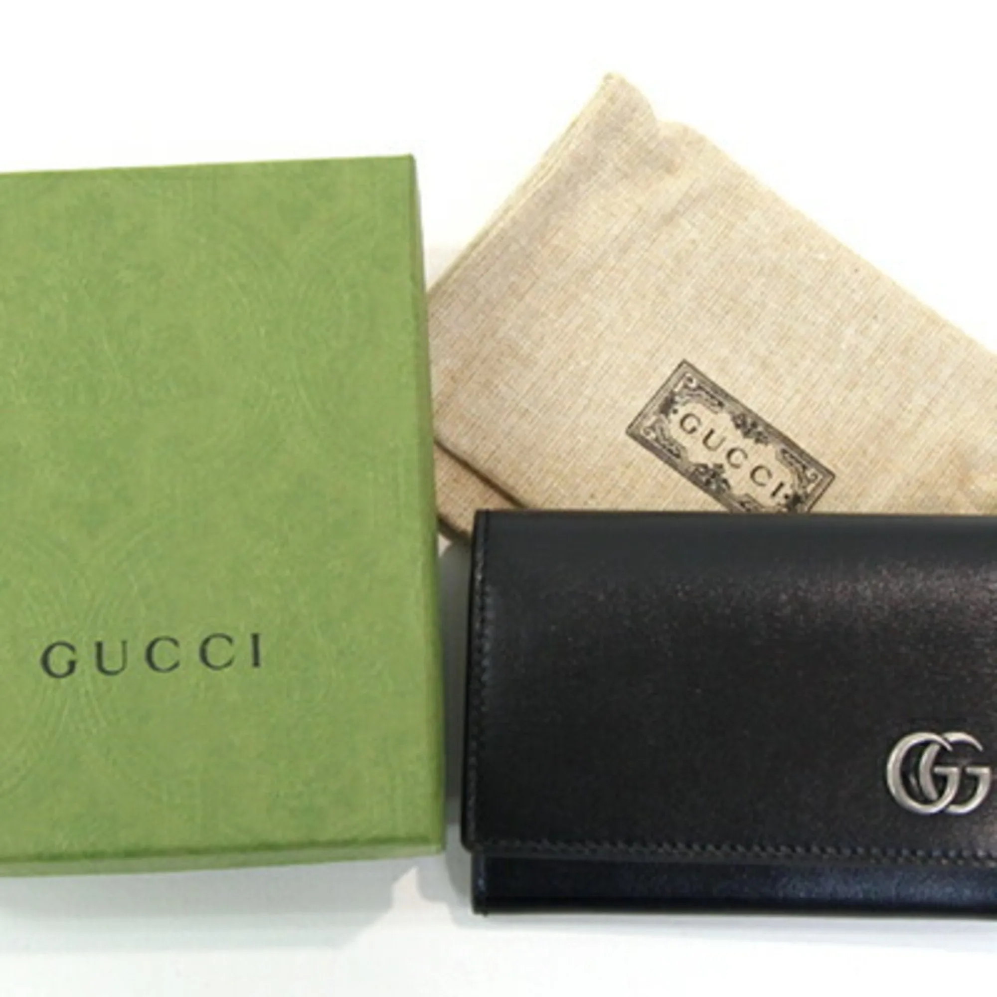 Gucci Leather Business Card Case (Pre-Owned)