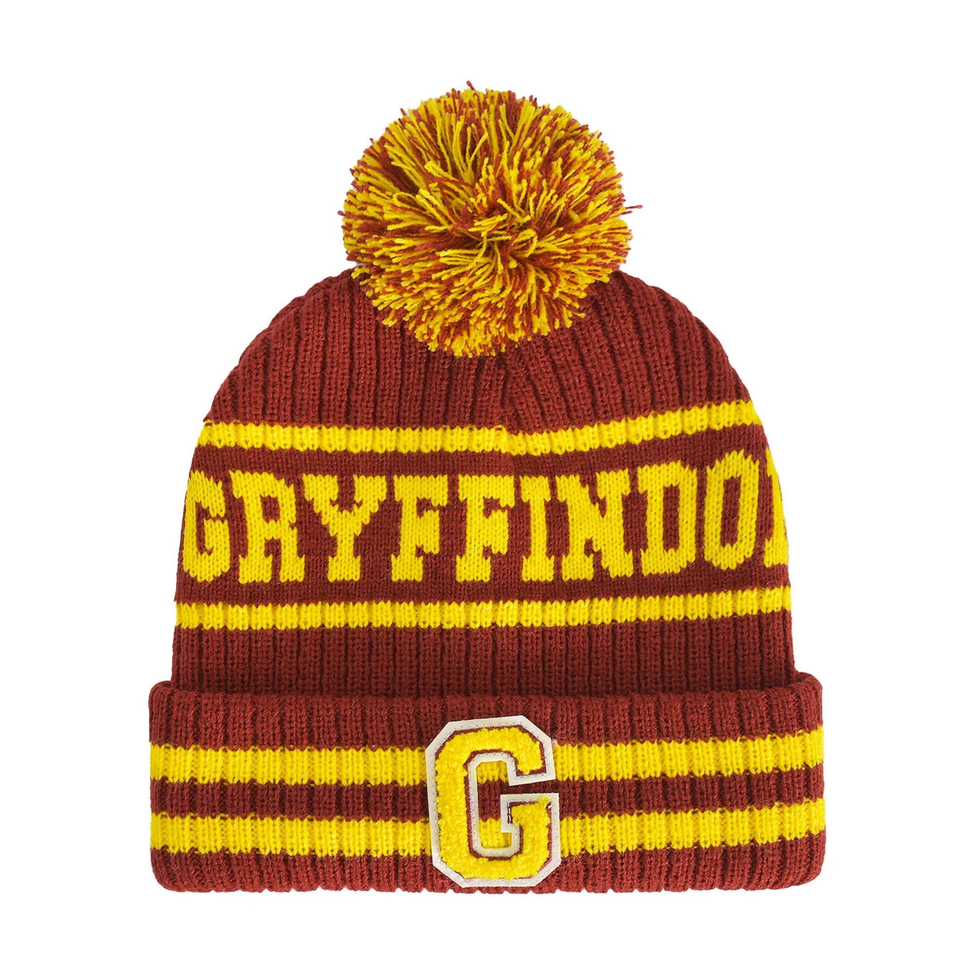 HARRY POTTER GRYFFINDOR COLLEGIATE POM CUFF BEANIE