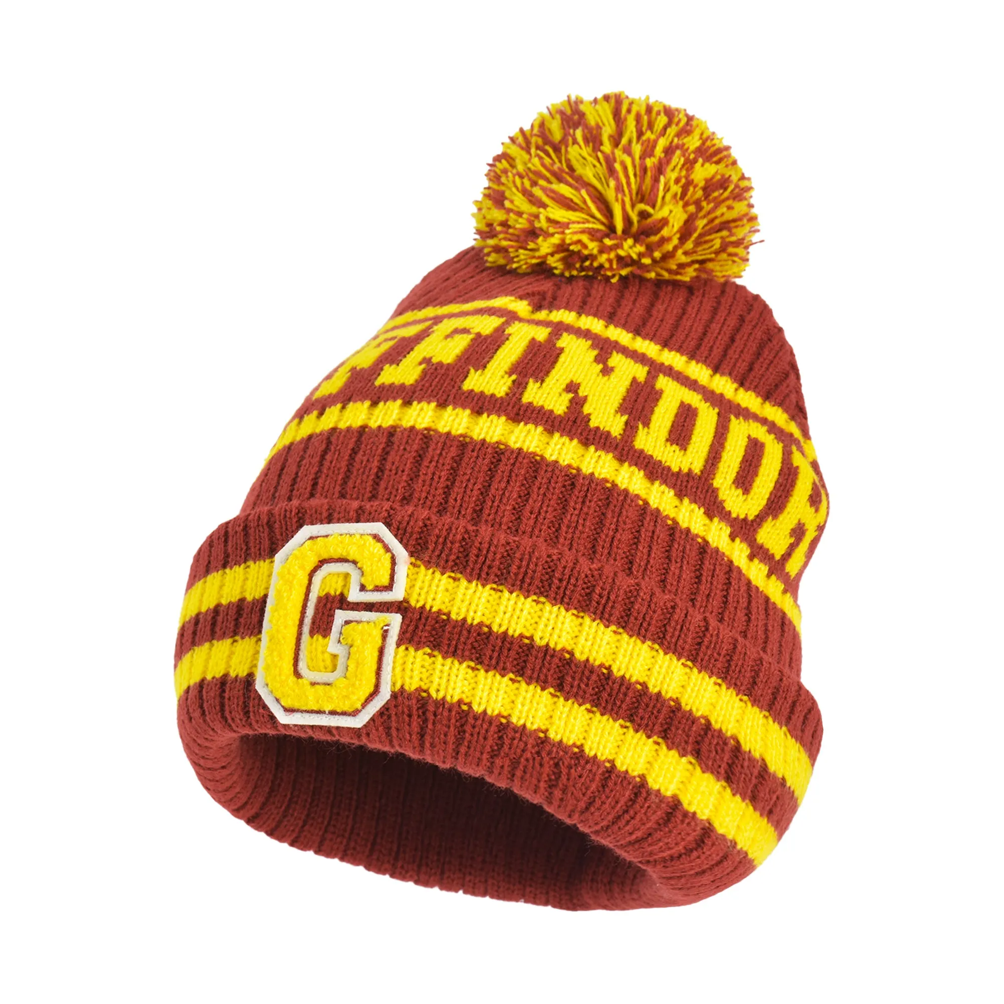 HARRY POTTER GRYFFINDOR COLLEGIATE POM CUFF BEANIE
