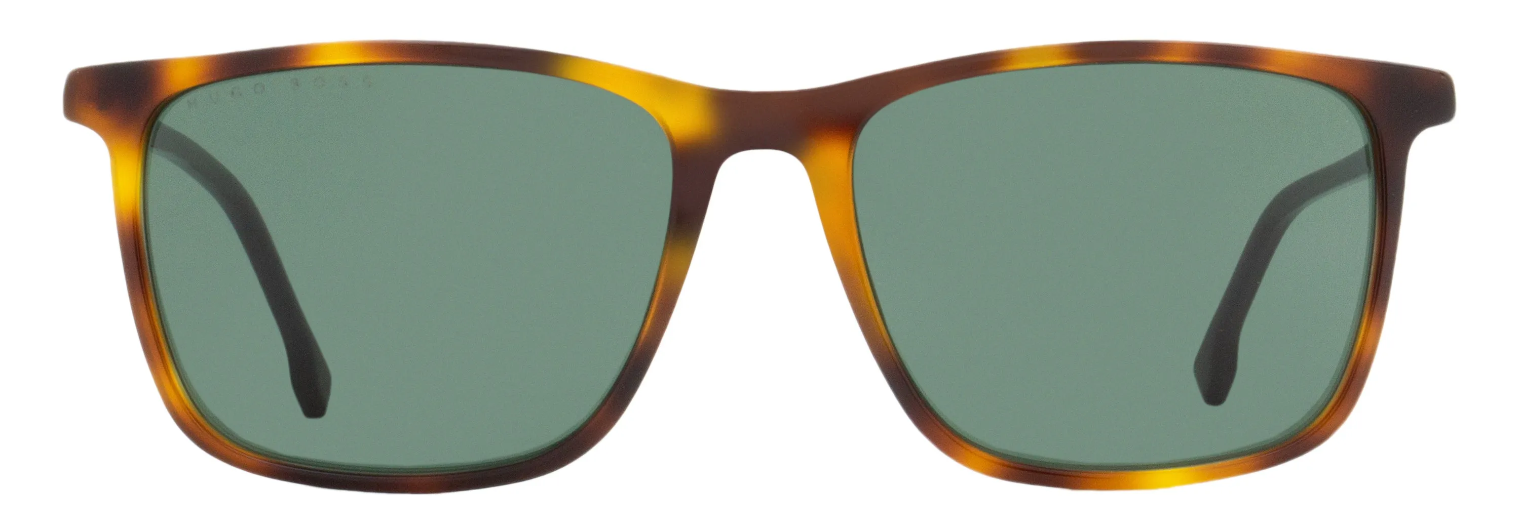 Hugo Boss Men's Rectangular Sunglasses B1046SI 086QT Havana/Gold 56mm