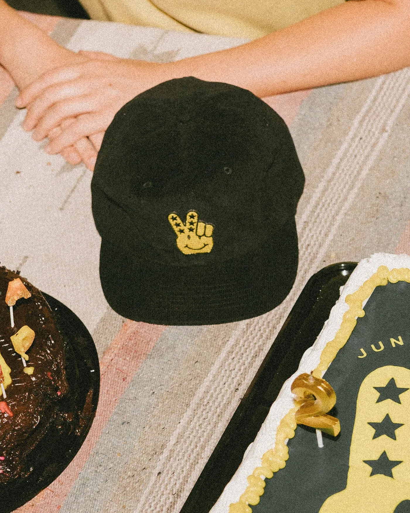 JF Peace   Smiles Patch Cord Hat