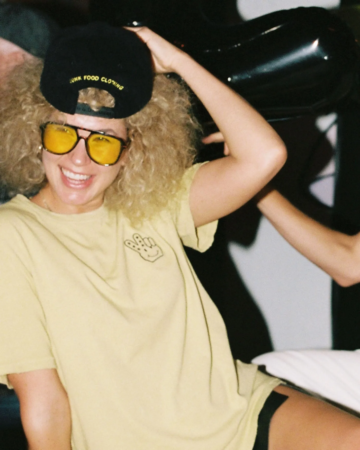 JF Peace   Smiles Patch Cord Hat