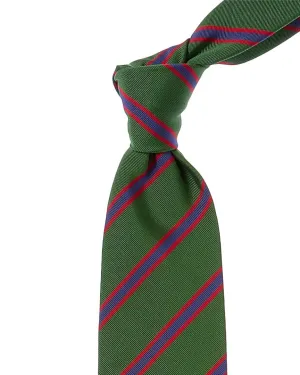 J.McLaughlin Diagonal Regiment Stripe Tie