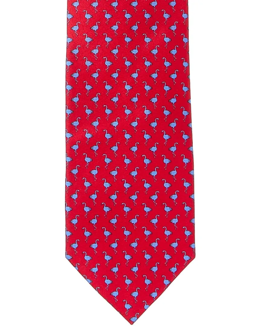 J.McLaughlin Flamingo Silk Tie