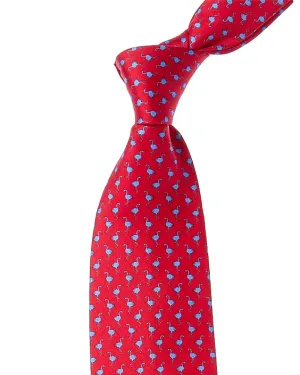 J.McLaughlin Flamingo Silk Tie
