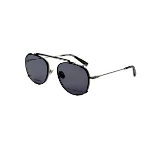 John Varvatos Men's 52 mm Black Clip-On Frames