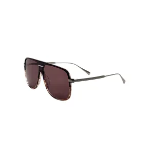 John Varvatos Men's 60 mm Navy Havana Gradient Sunglasses
