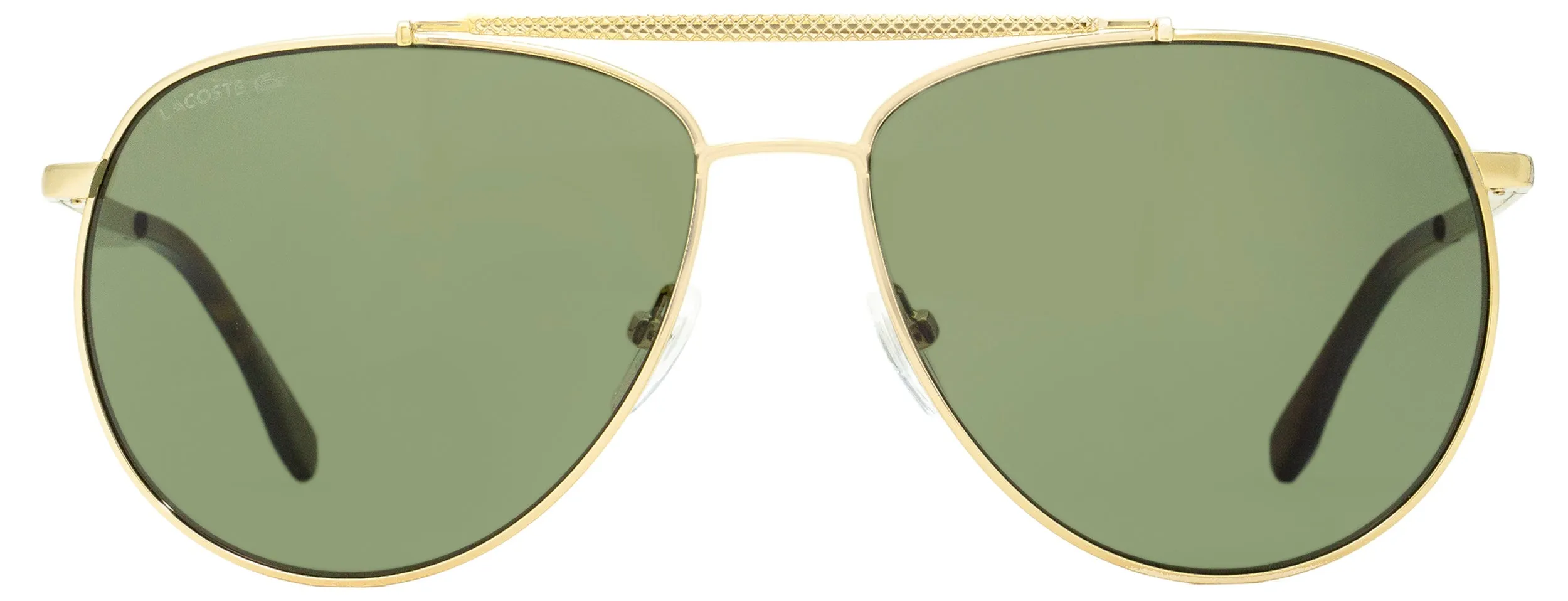 Lacoste Men's Pilot Sunglasses L177SP 714 Gold/Havana 59mm
