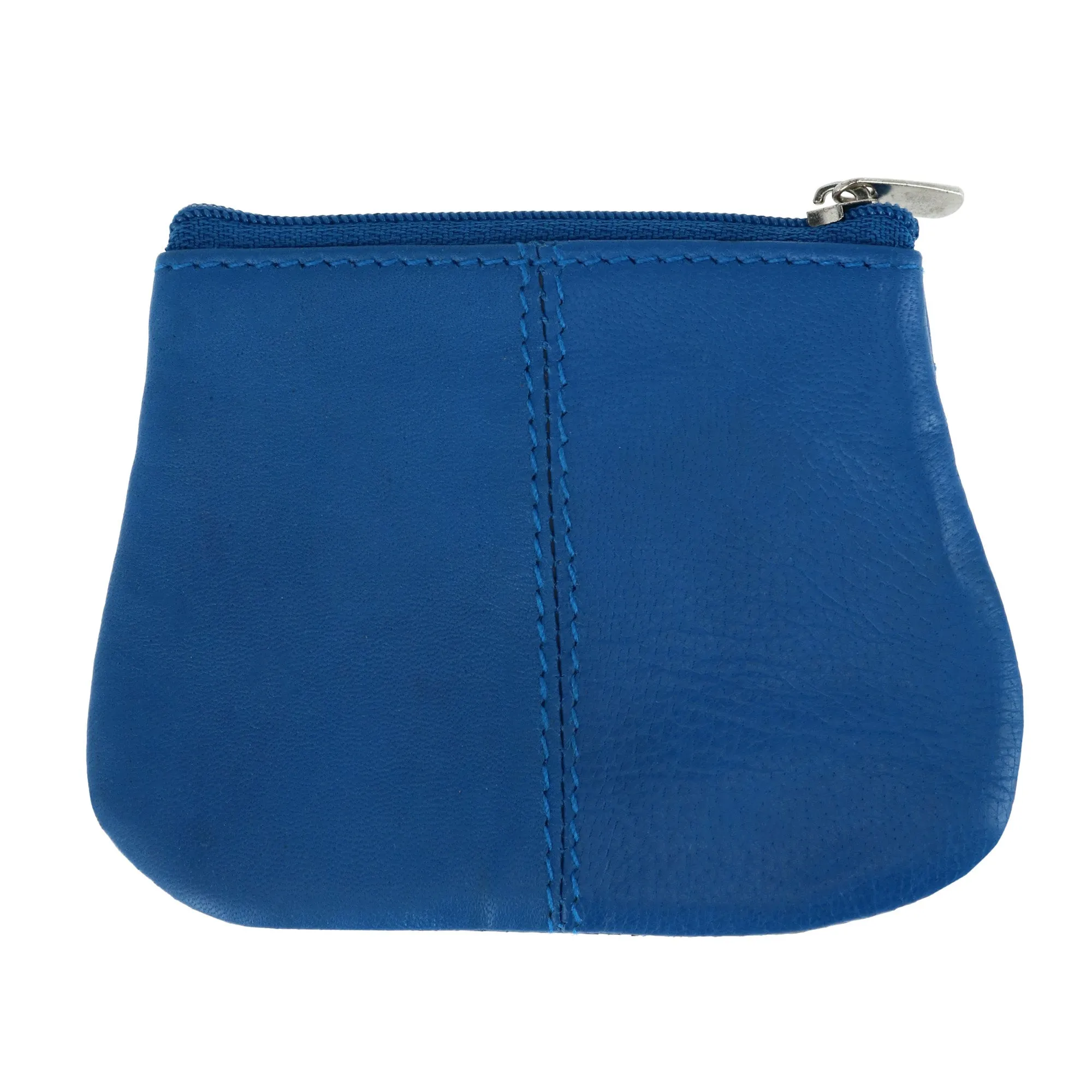 Leather Zipper Coin Pouch Wallet