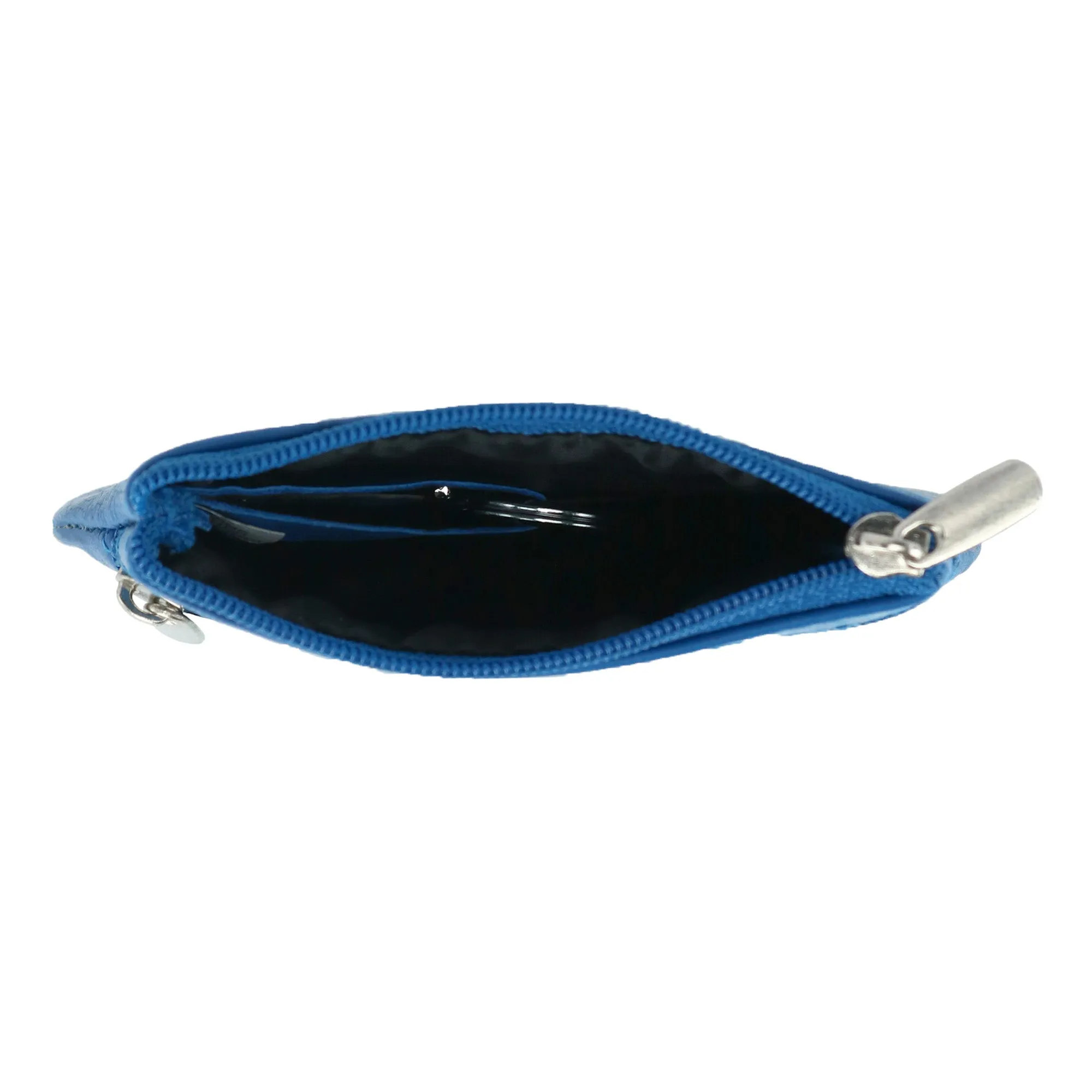 Leather Zipper Coin Pouch Wallet