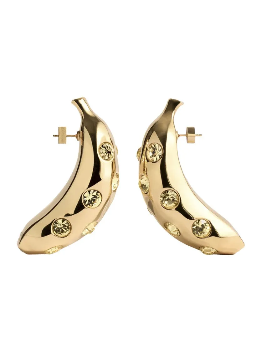 Les Boucles Bananes' Gold-Colored Earrings