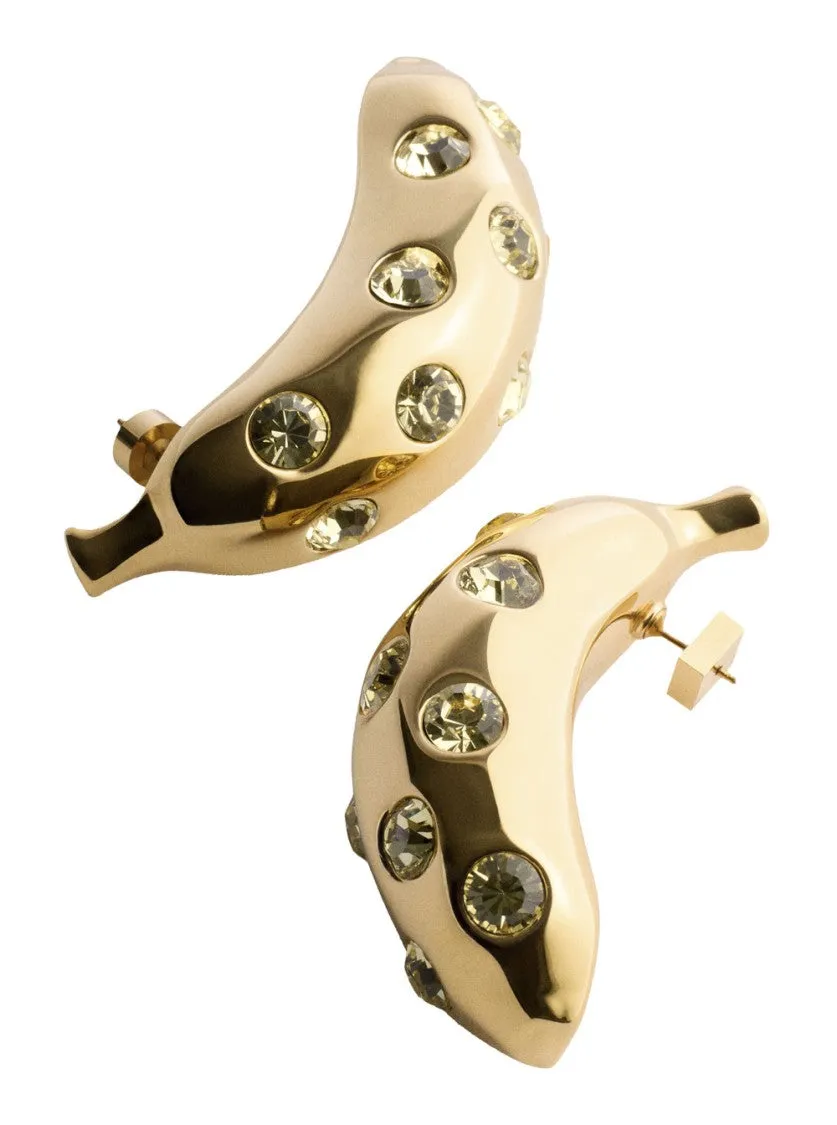 Les Boucles Bananes' Gold-Colored Earrings