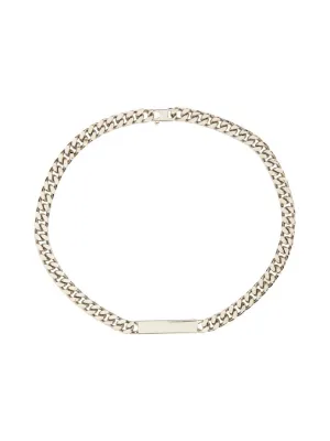 Logo Plaque Necklace