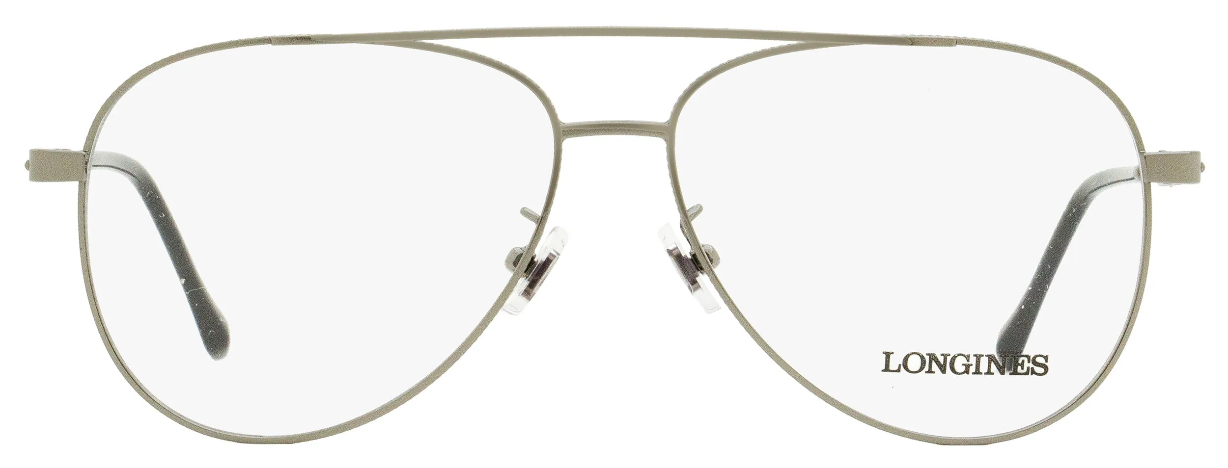 Longines Men's Aviator Eyeglasses LG5003H 008 Gunmetal/Black 56mm