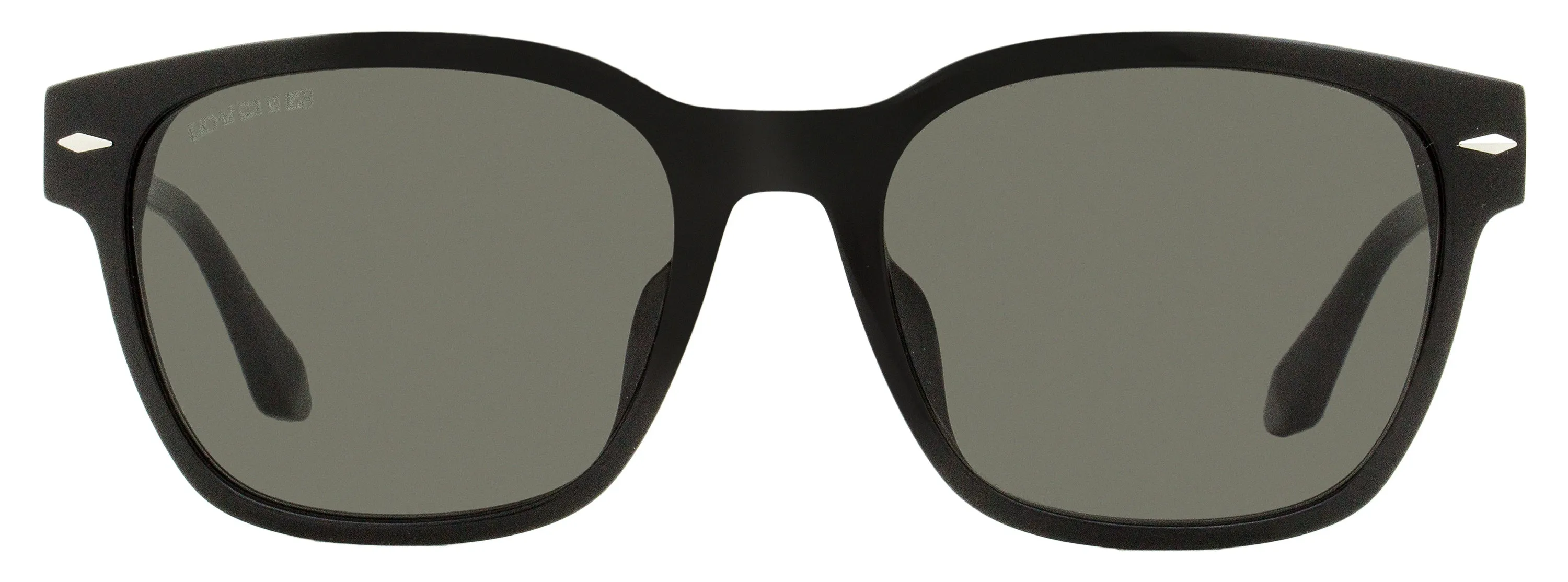 Longines Men's Rectangular Sunglasses LG0015H 01A Black 56mm