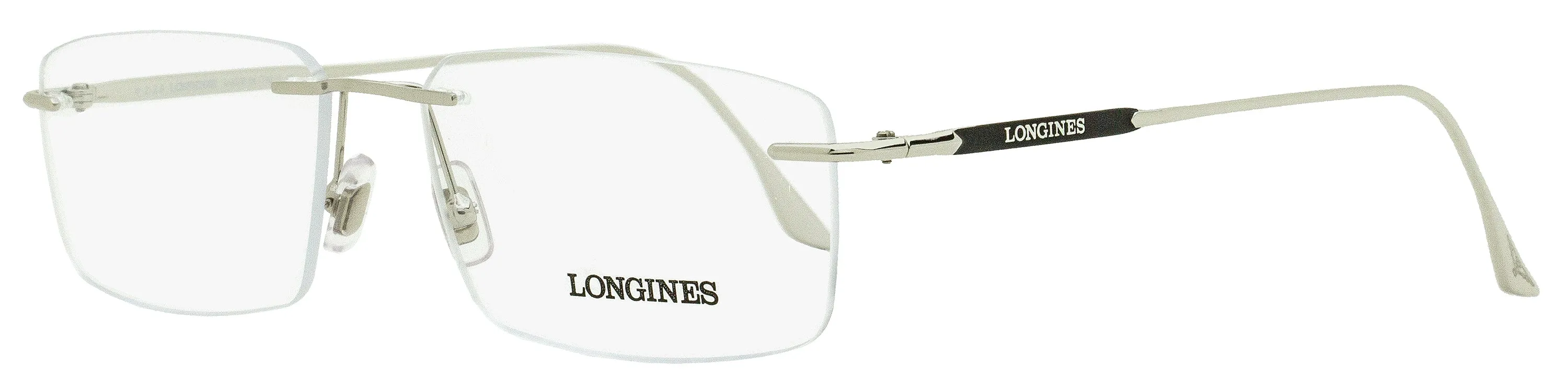 Longines Men's Rimless Eyeglasses LG5001H 016 Palladium 56mm