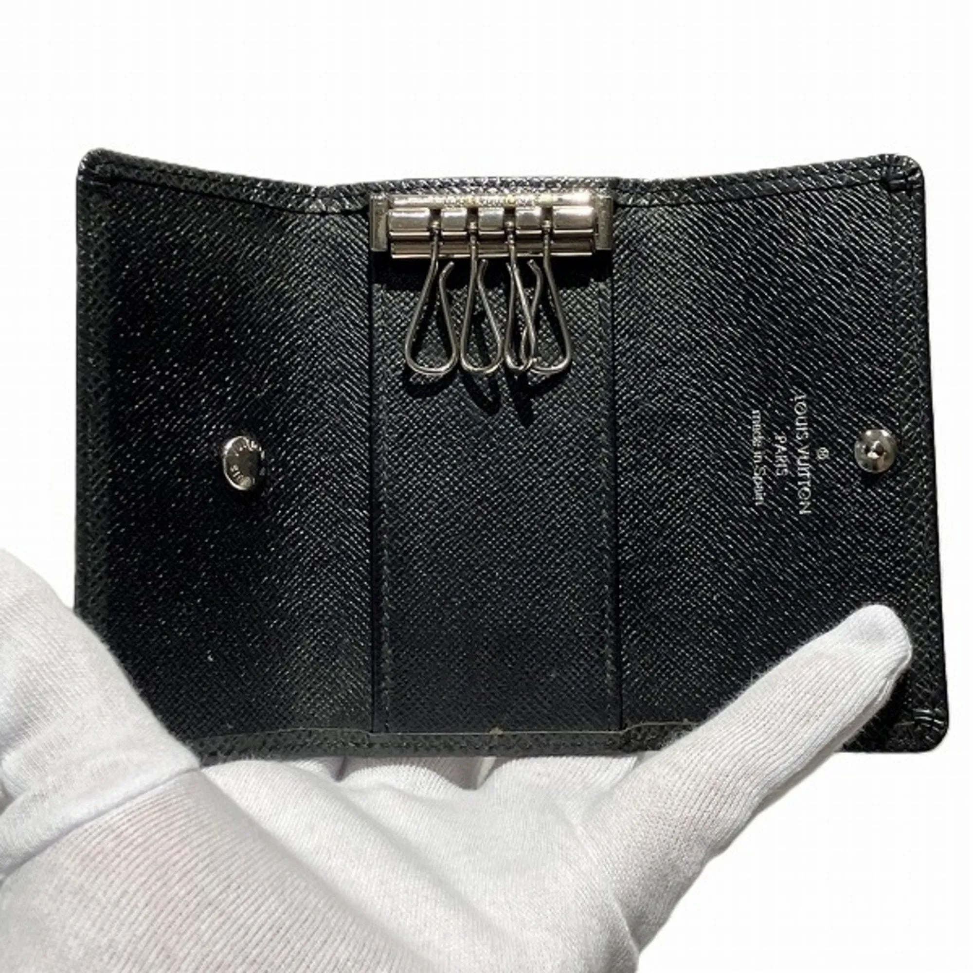 Louis Vuitton Ardoise Leather Keycase (Pre-Owned)
