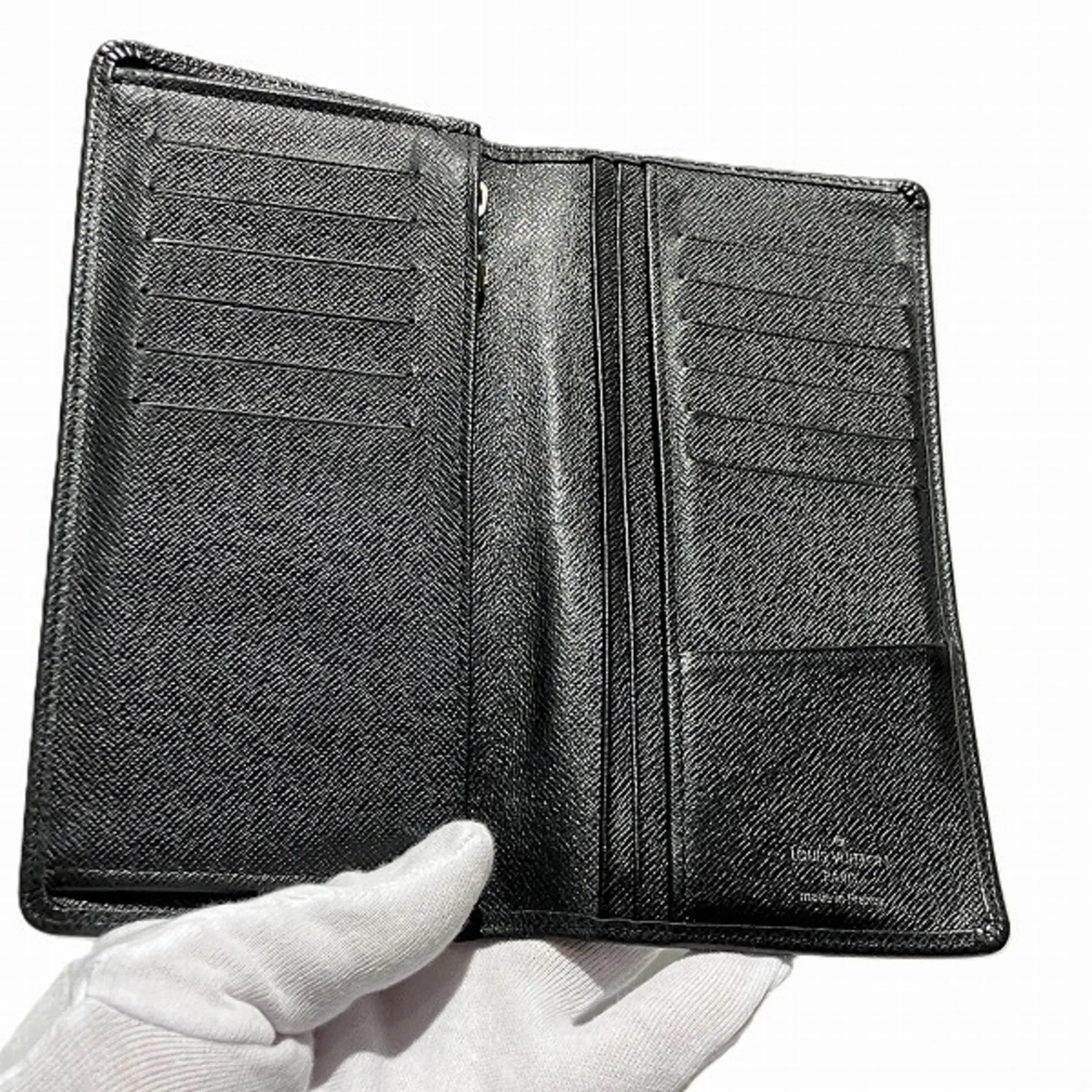 Louis Vuitton Ardoise Leather Long Wallet (Bi-Fold) (Pre-Owned)