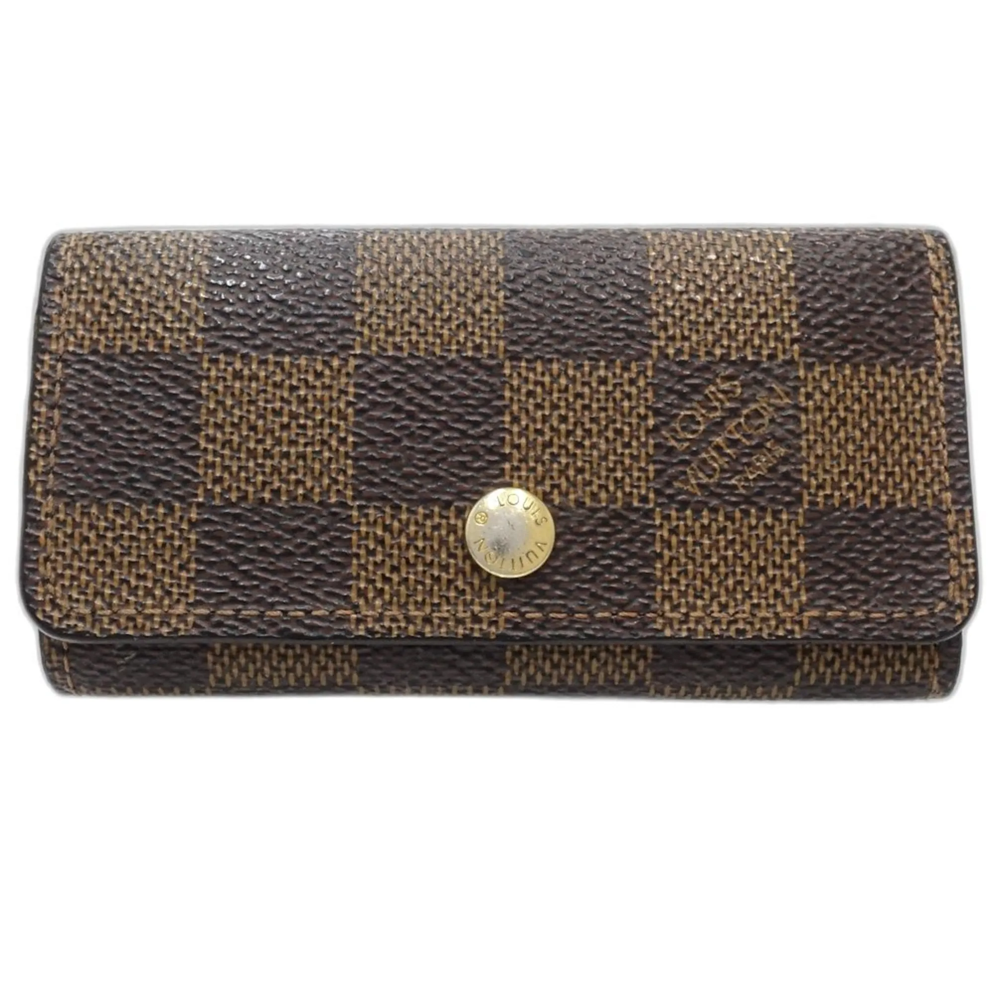 Louis Vuitton Damier Canvas Ebene Damier Canvas Keycase (Pre-Owned)