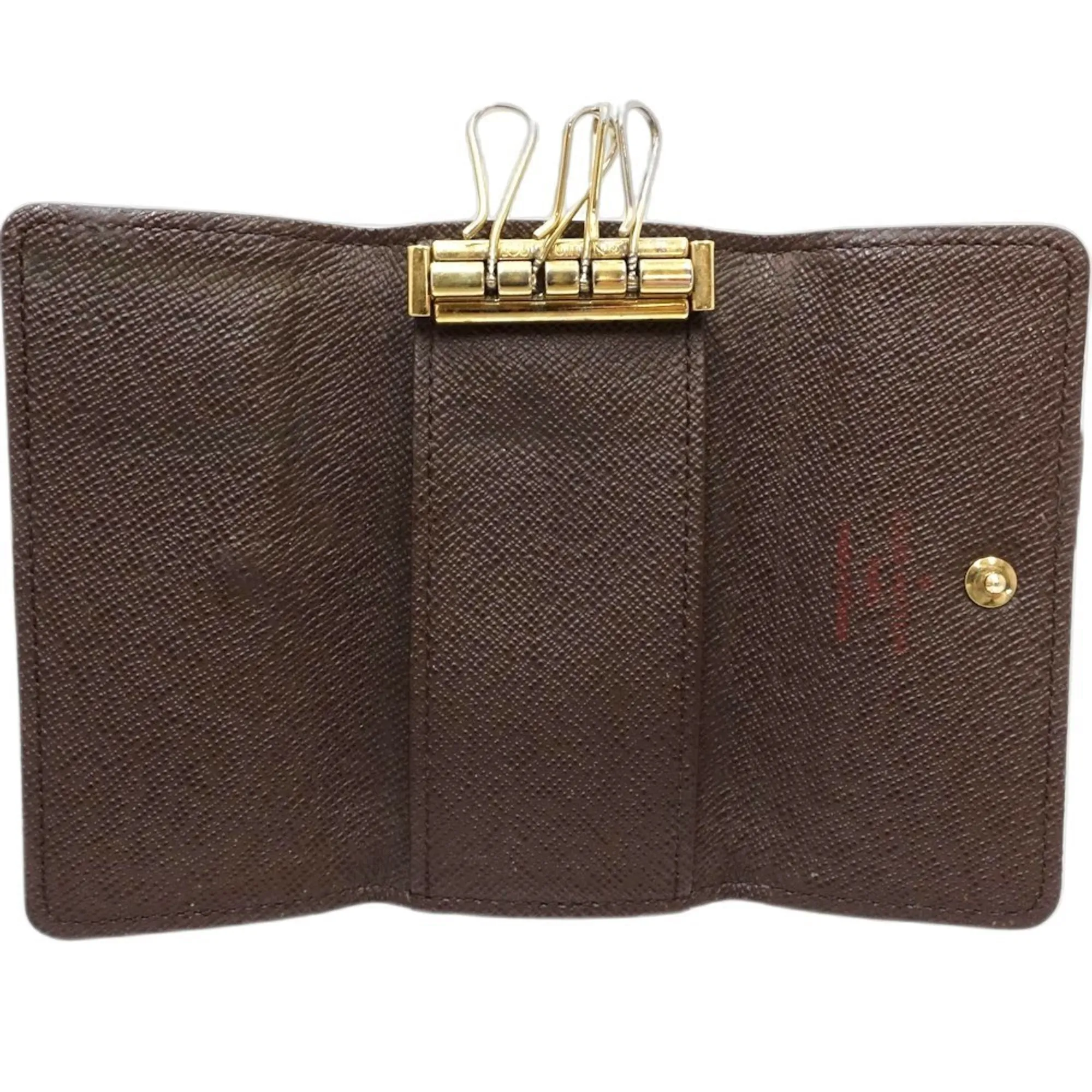 Louis Vuitton Damier Canvas Ebene Damier Canvas Keycase (Pre-Owned)
