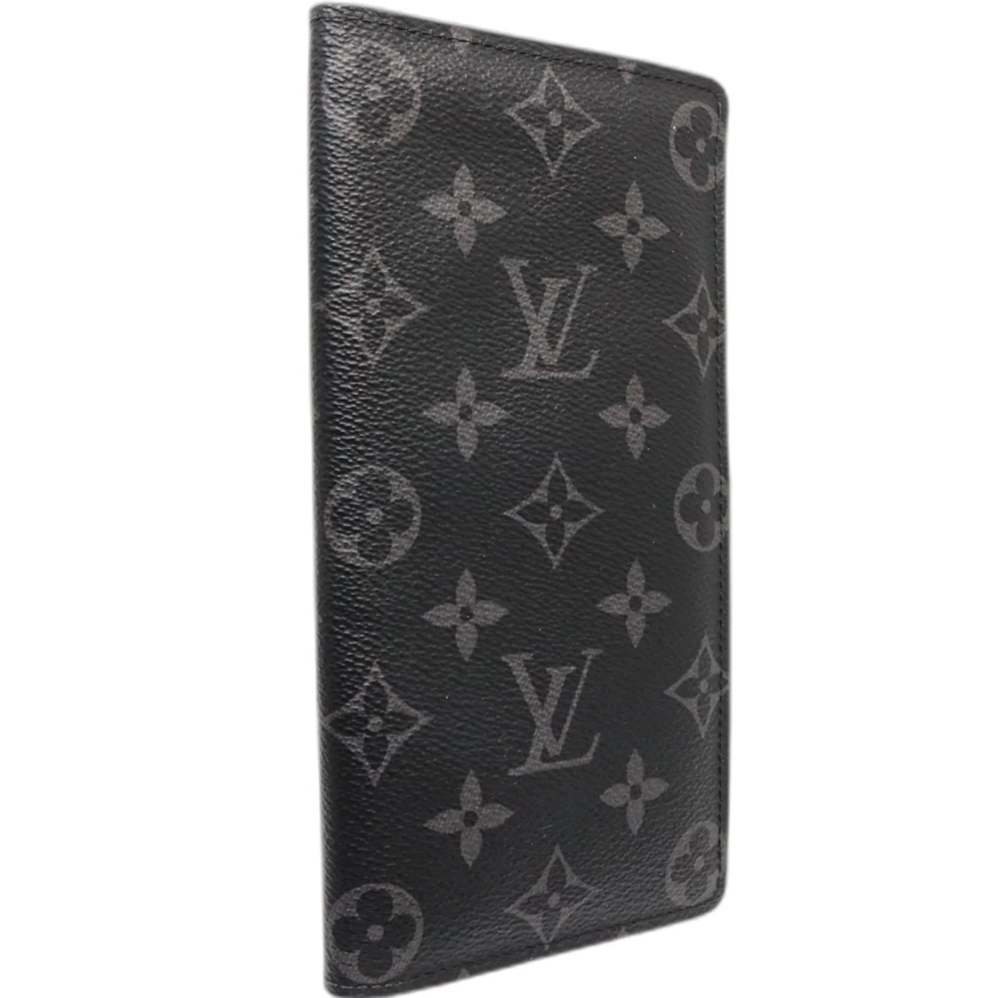 Louis Vuitton Monogram Eclipse Monogram Eclipse Noir Monogram Eclipse Long Wallet (Bi-Fold) (Pre-Owned)