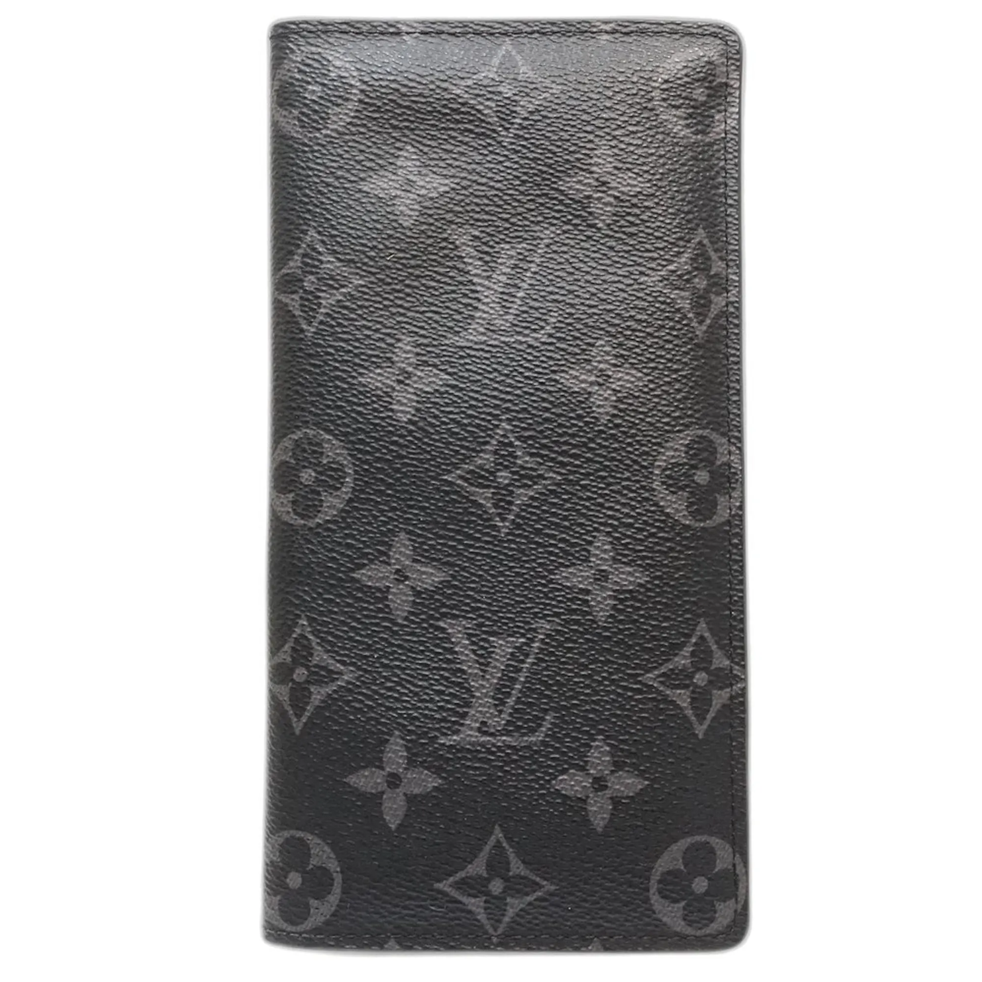 Louis Vuitton Monogram Eclipse Monogram Eclipse Noir Monogram Eclipse Long Wallet (Bi-Fold) (Pre-Owned)
