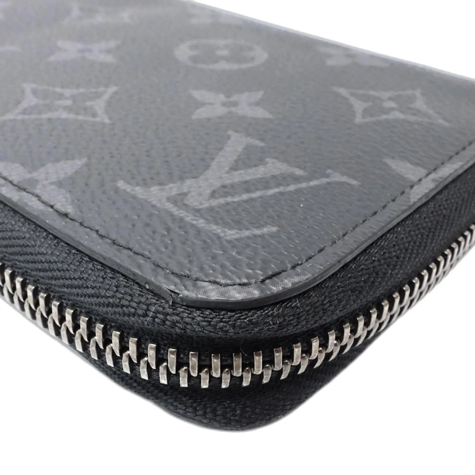 Louis Vuitton Monogram Eclipse Monogram Eclipse Noir Monogram Eclipse Long Wallet (Bi-Fold) (Pre-Owned)