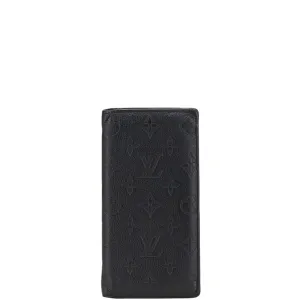 Louis Vuitton Monogram Shadow Leather Long Wallet (Bi-Fold) (Pre-Owned)