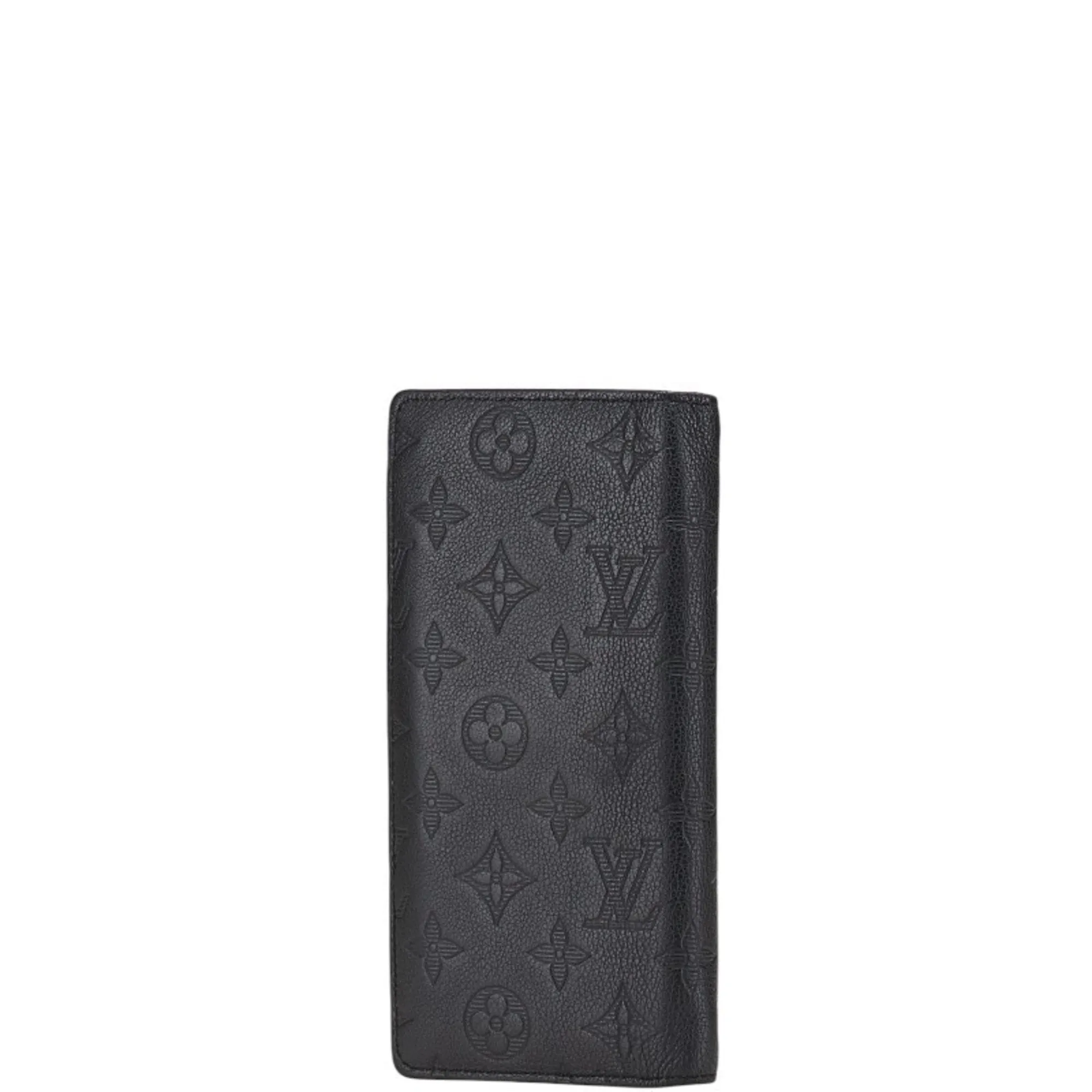 Louis Vuitton Monogram Shadow Leather Long Wallet (Bi-Fold) (Pre-Owned)