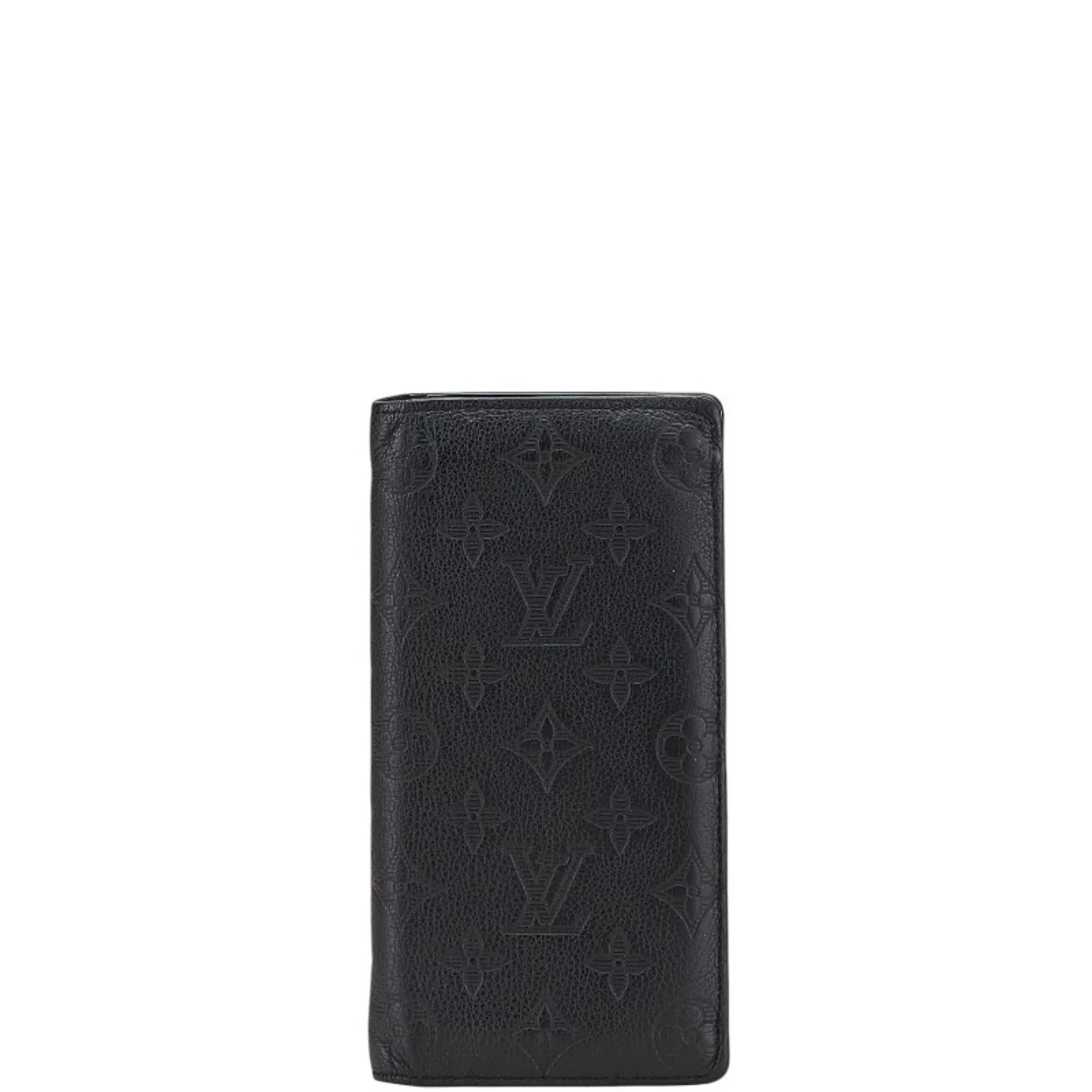 Louis Vuitton Monogram Shadow Leather Long Wallet (Bi-Fold) (Pre-Owned)