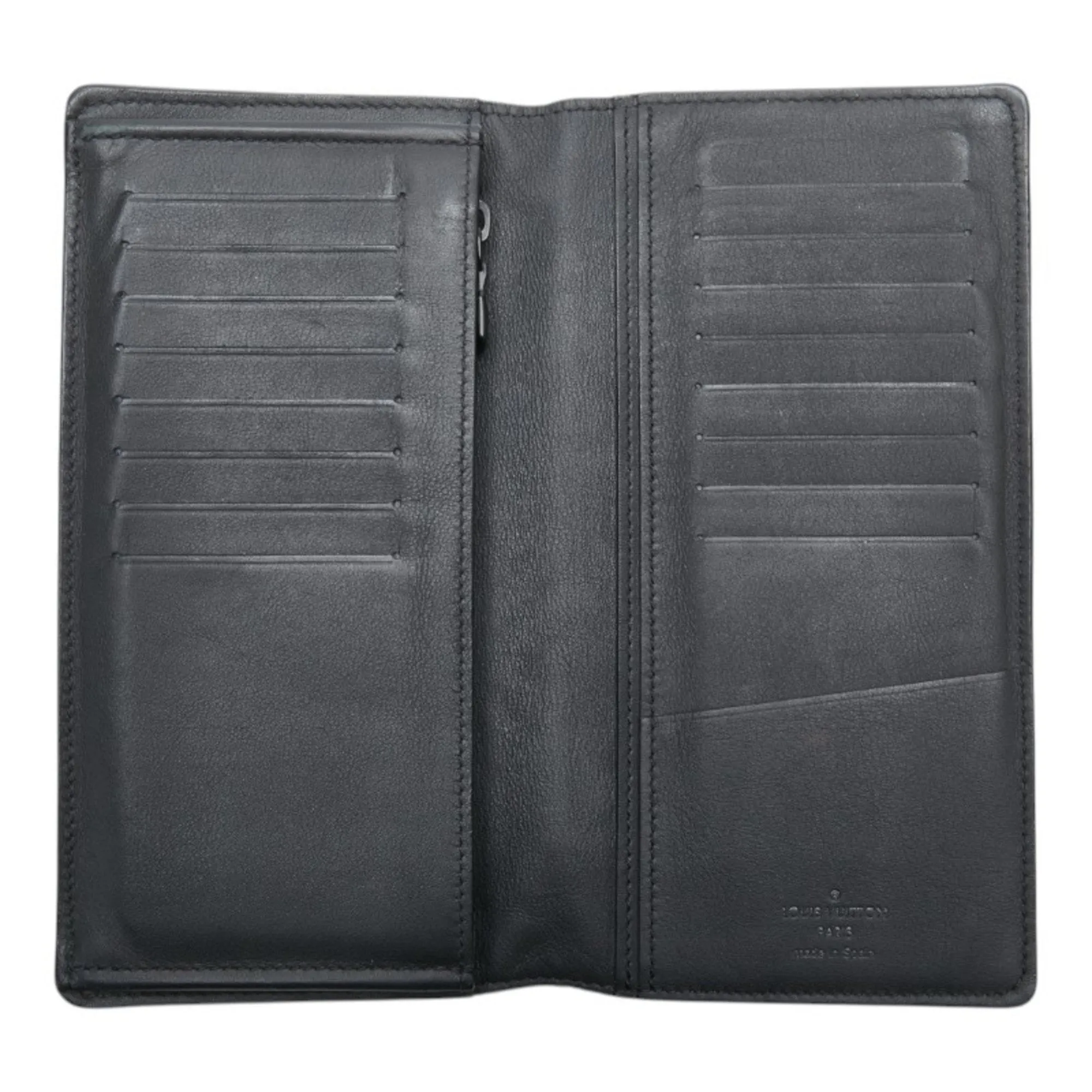 Louis Vuitton Monogram Shadow Leather Long Wallet (Bi-Fold) (Pre-Owned)