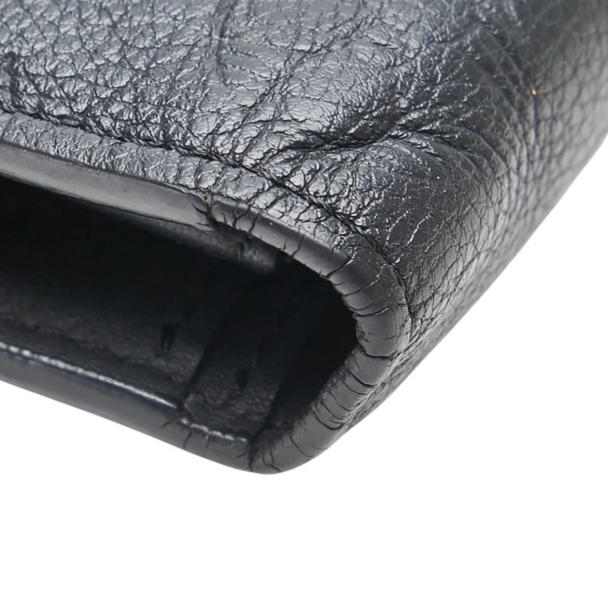 Louis Vuitton Monogram Shadow Leather Long Wallet (Bi-Fold) (Pre-Owned)