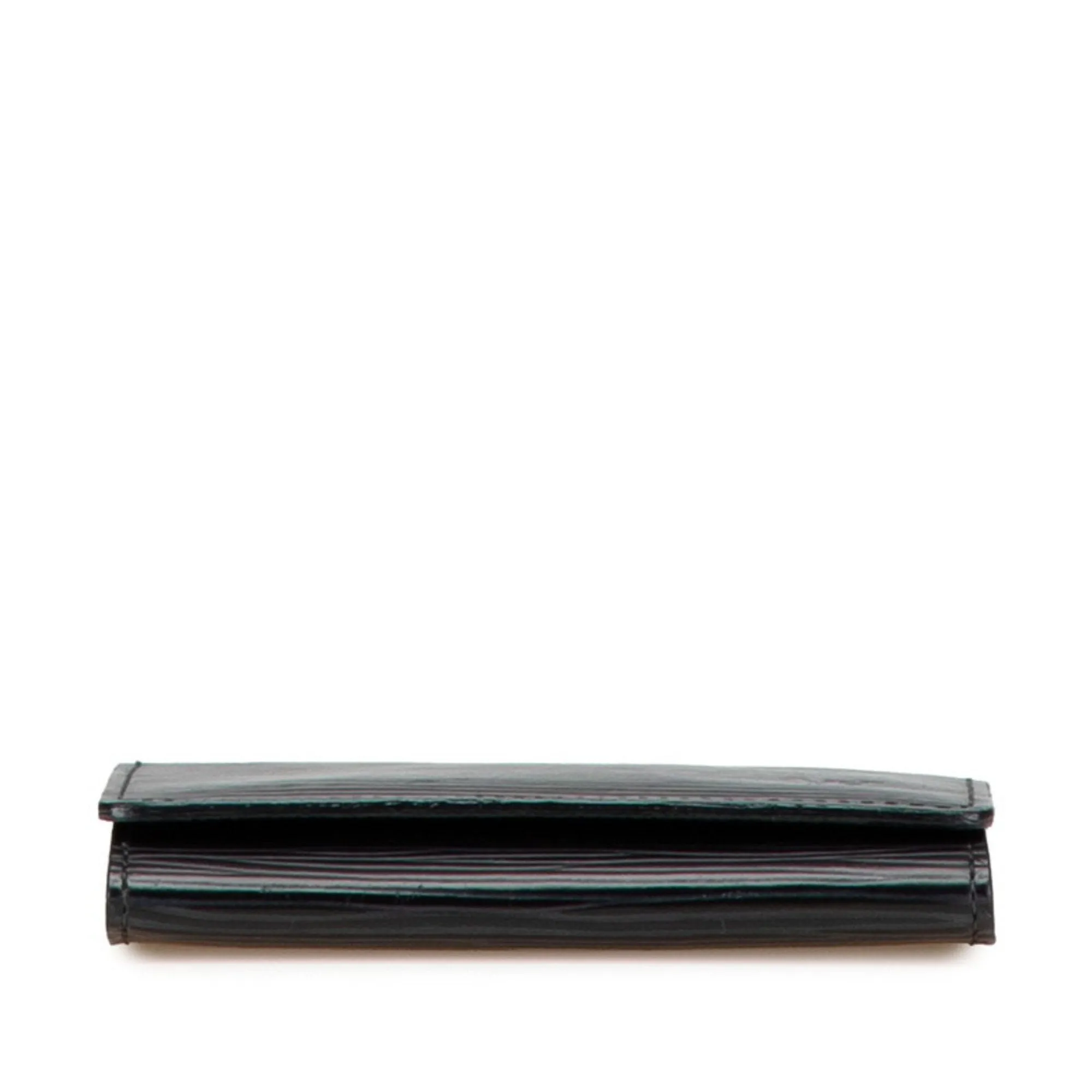 Louis Vuitton Noir Leather Card Case (Pre-Owned)