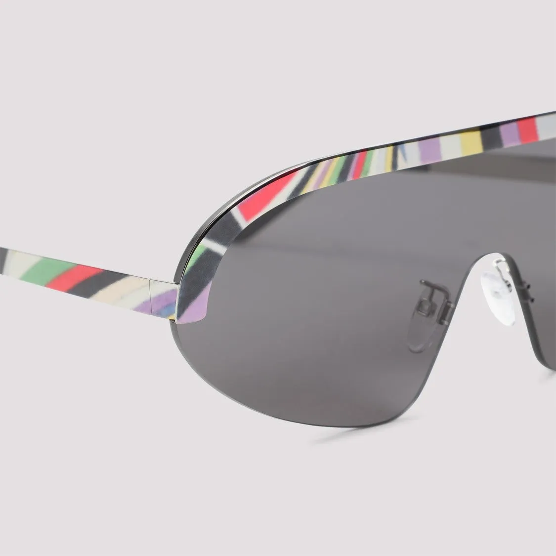 Mask Design Black Acetate Sunglasses