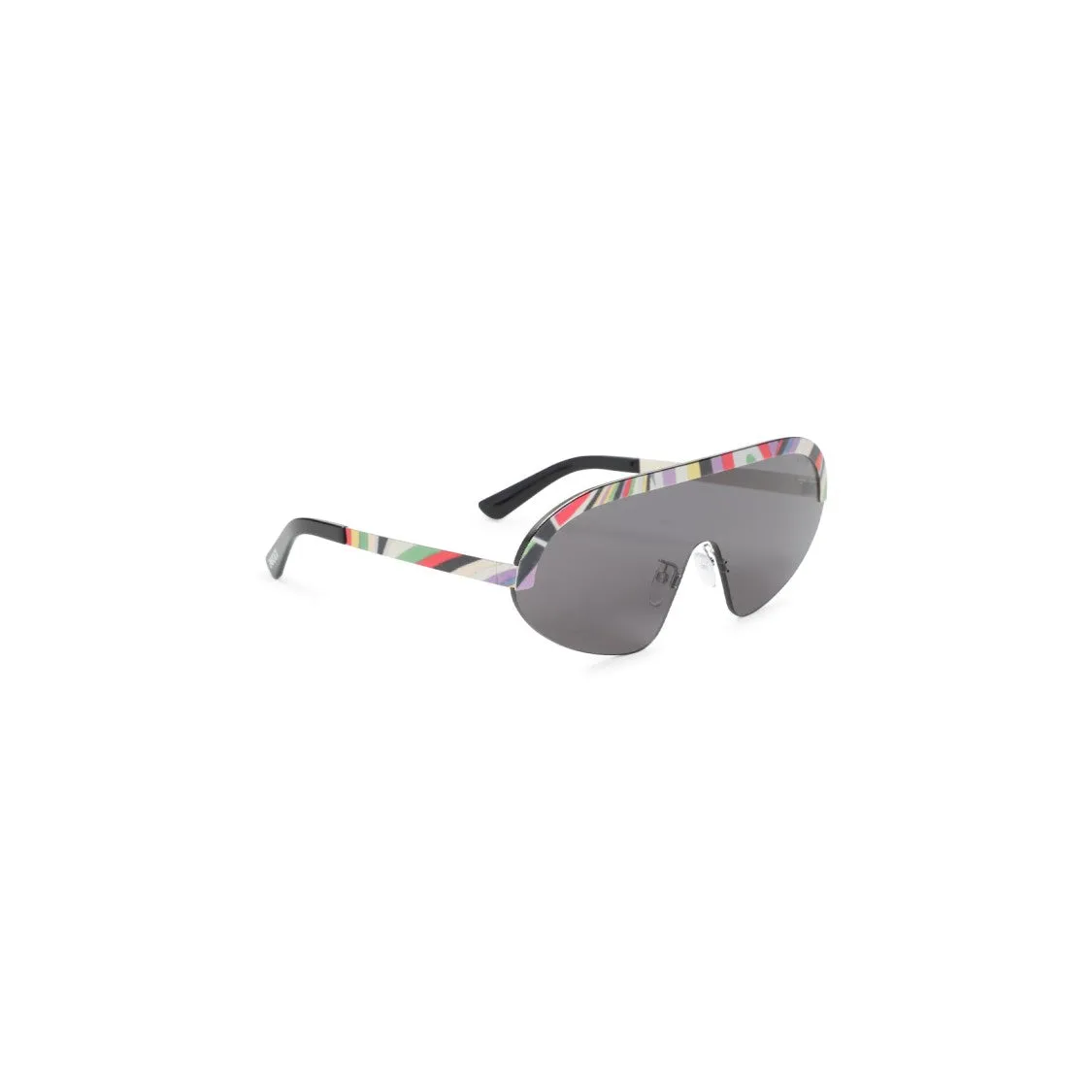 Mask Design Black Acetate Sunglasses