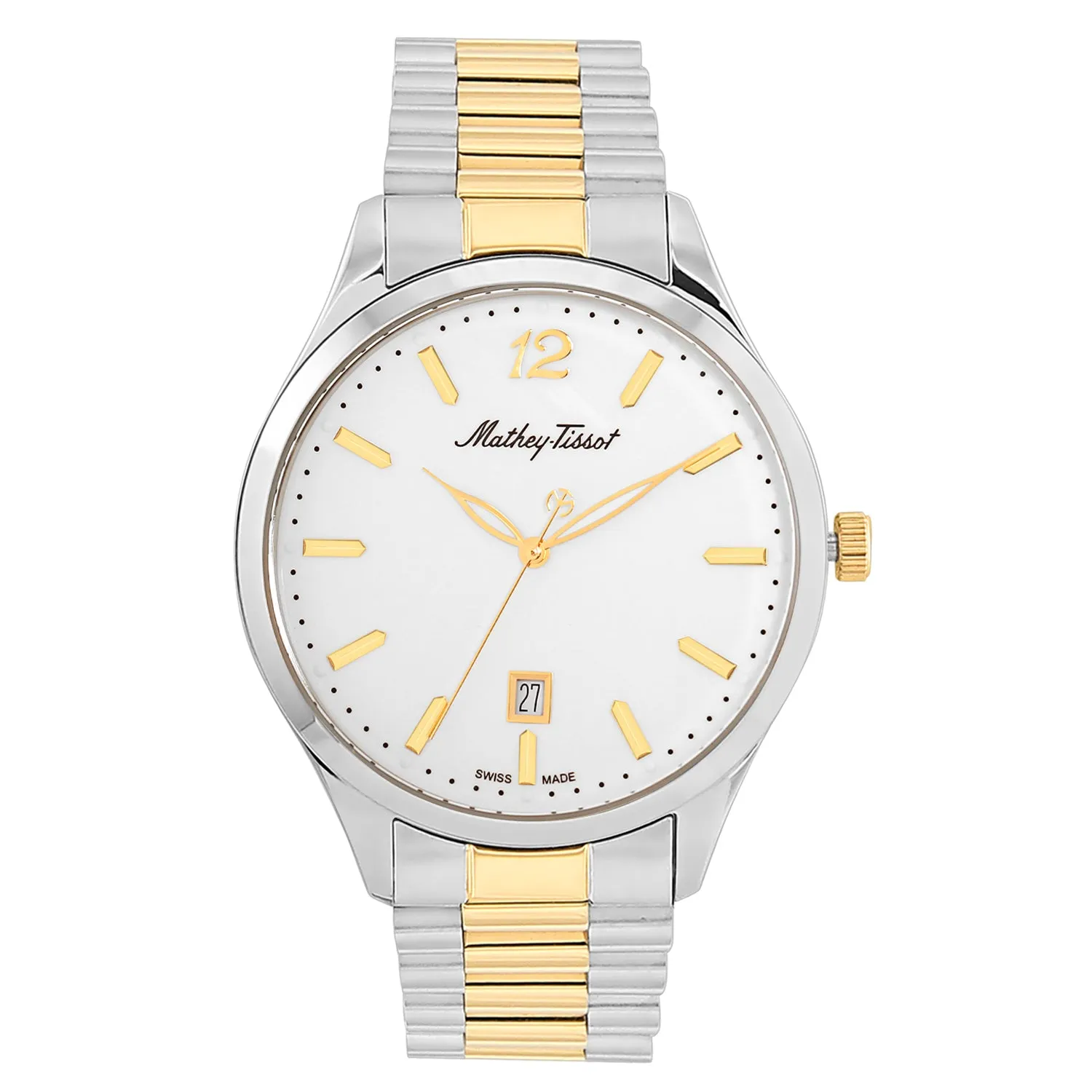 Mathey Tissot Men's White dial Watch