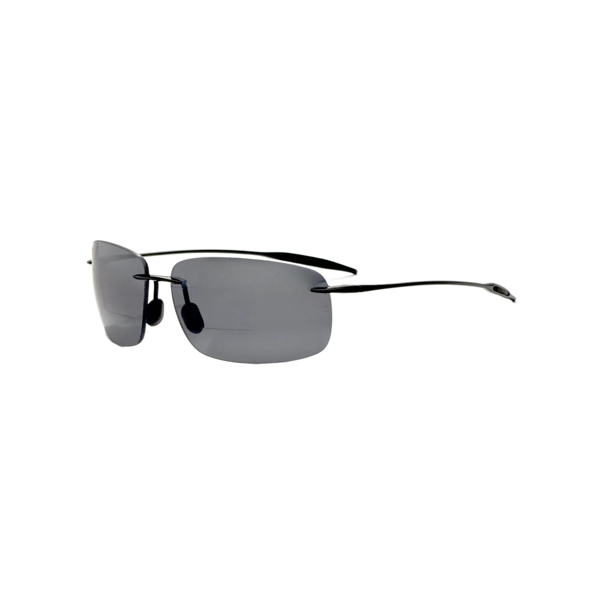 Maui Jim Men's Breakwall 64 mm Black Reading Sunglasses