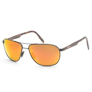 Maui Jim Men's Castles 62 mm Black Sunglasses