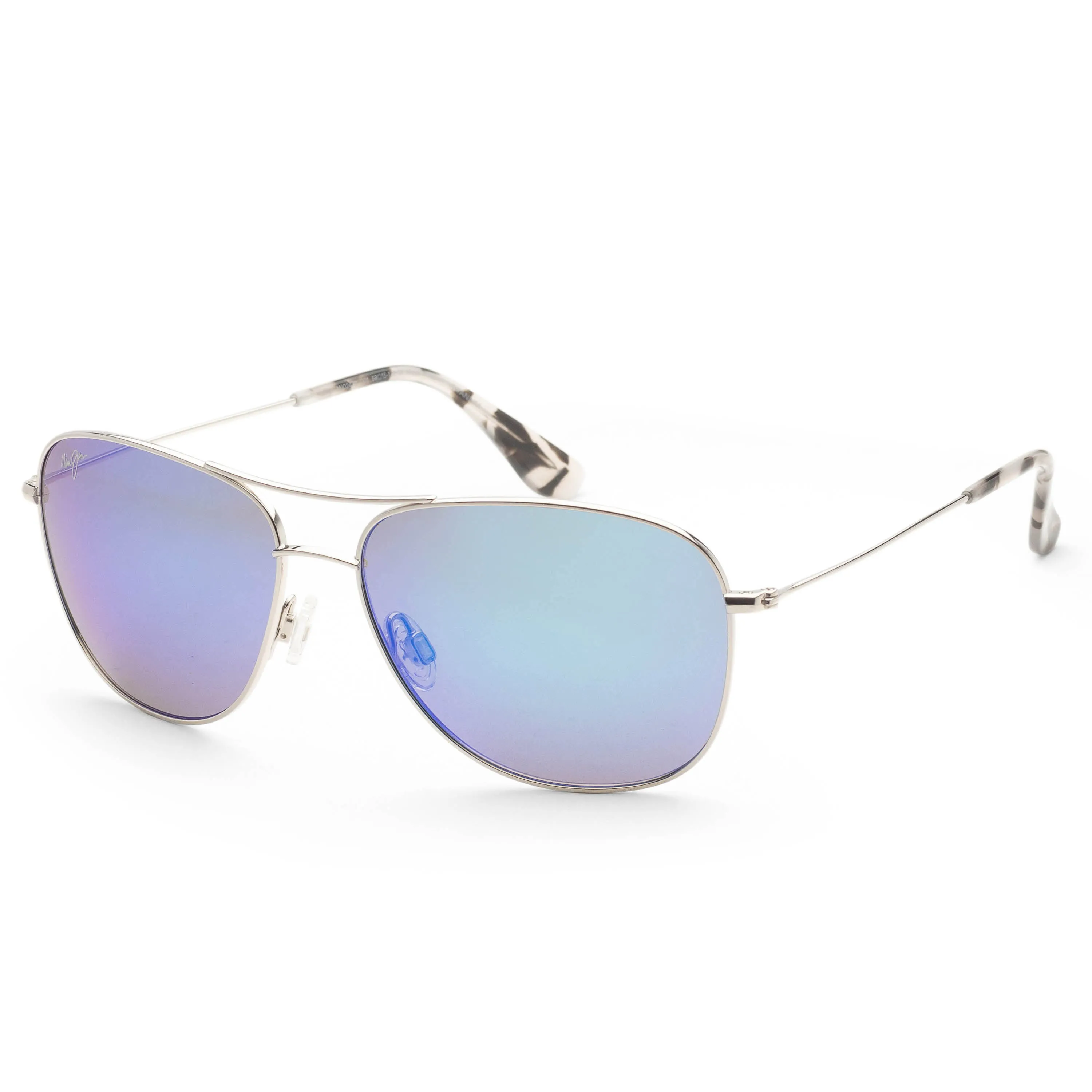 Maui Jim Men's Cliff House 58 mm Silver Sunglasses