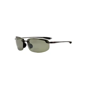 Maui Jim Men's Hookipa 57 mm Grey Reading Sunglasses