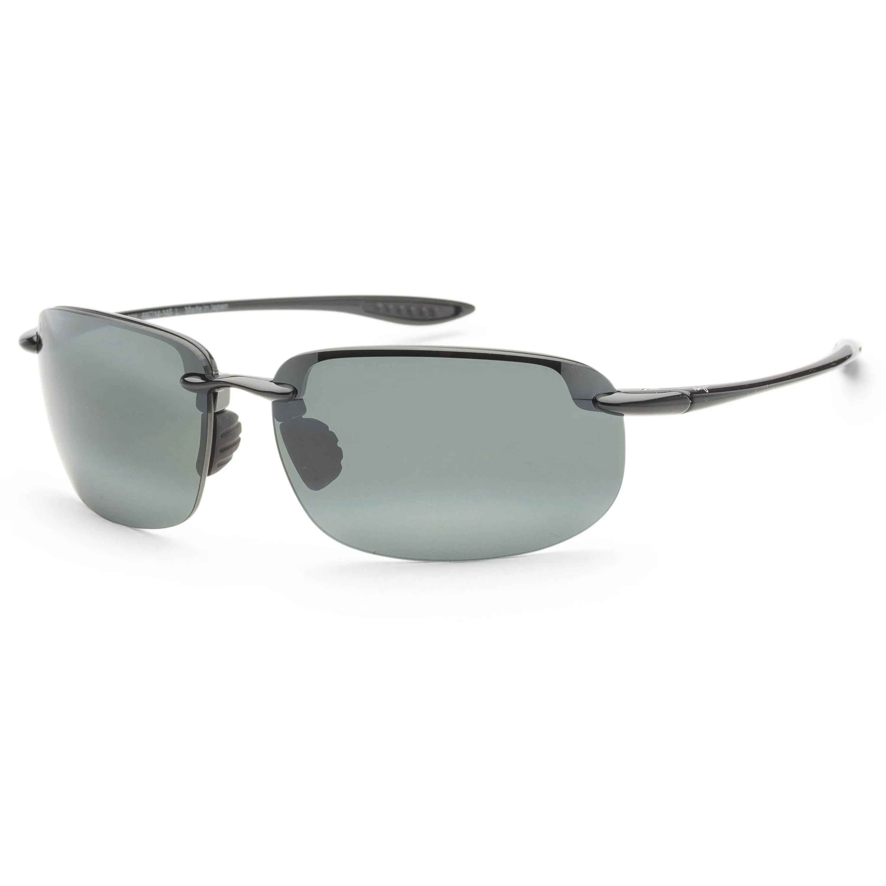 Maui Jim Men's Hookipa Xlarge 68 mm Black Sunglasses