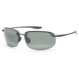 Maui Jim Men's Hookipa Xlarge 68 mm Black Sunglasses