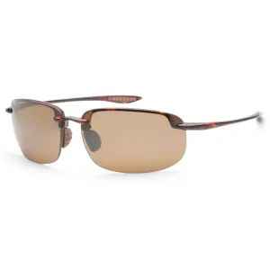 Maui Jim Men's Hookipa Xlarge 68 mm Brown Sunglasses