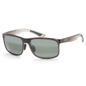 Maui Jim Men's Huelo 58 mm Grey Sunglasses