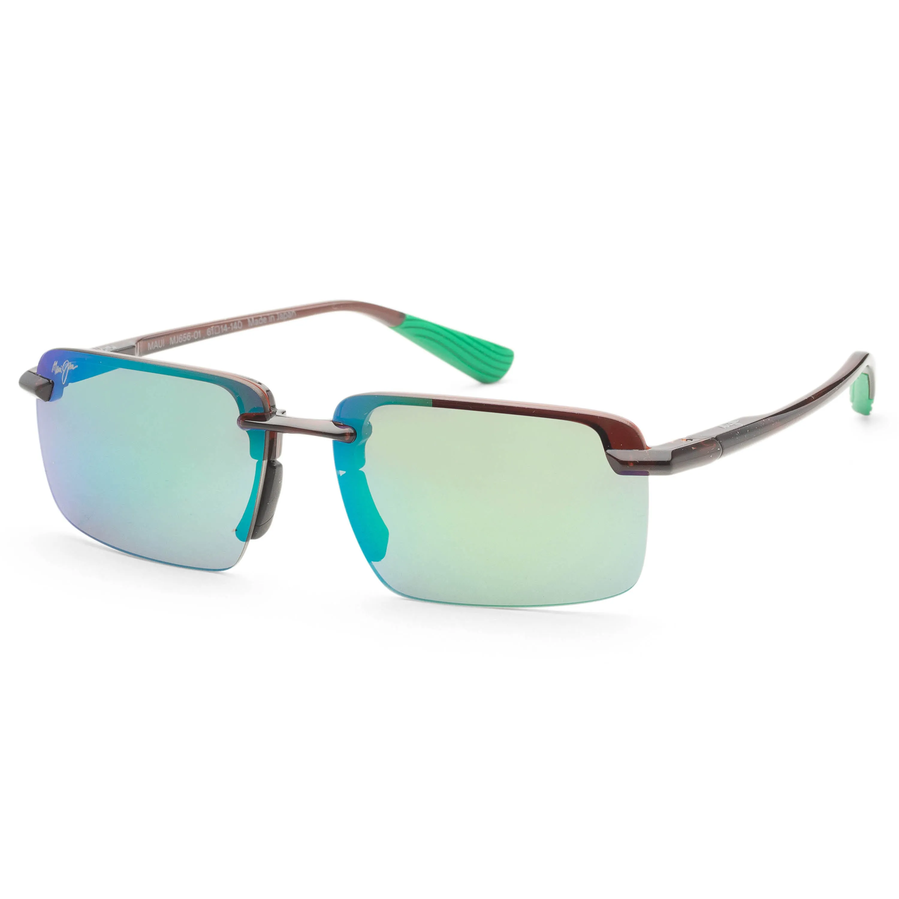 Maui Jim Men's Laulima AF 61 mm Brown Sunglasses
