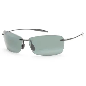 Maui Jim Men's Lighthouse 63 mm Black Sunglasses