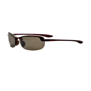 Maui Jim Men's Makaha 61 mm Brown Reading Sunglasses