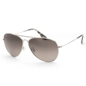 Maui Jim Men's Mavericks 60 mm Silver Sunglasses